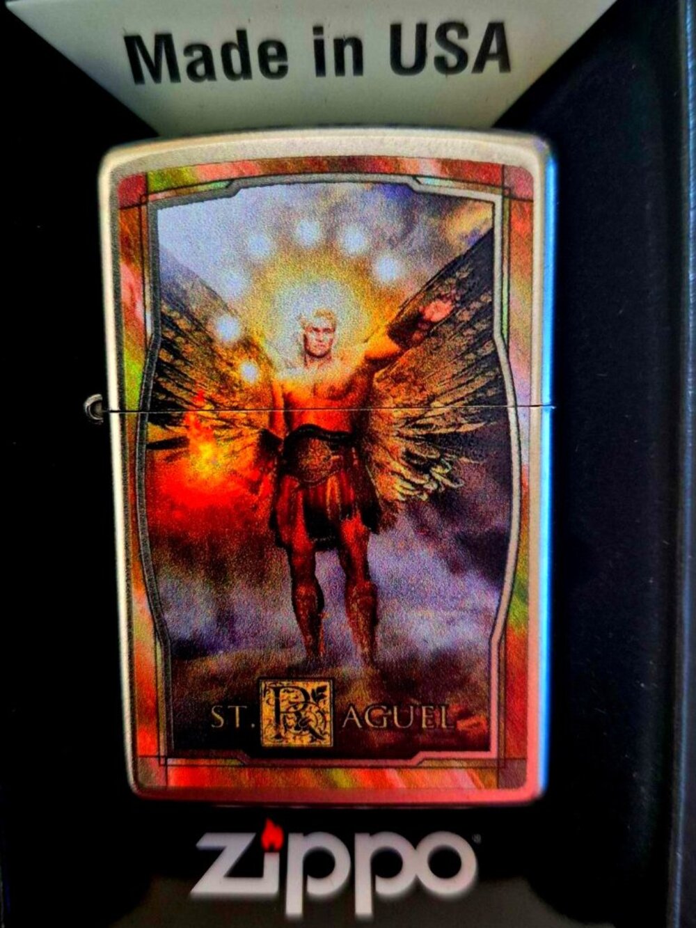 Rare Limited Edition Saint Raguel Zippo Lighter